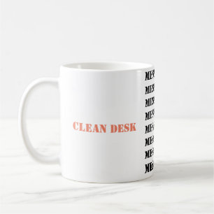 Saubere Schreibtisch/Messy-Desk-Tasse Kaffeetasse