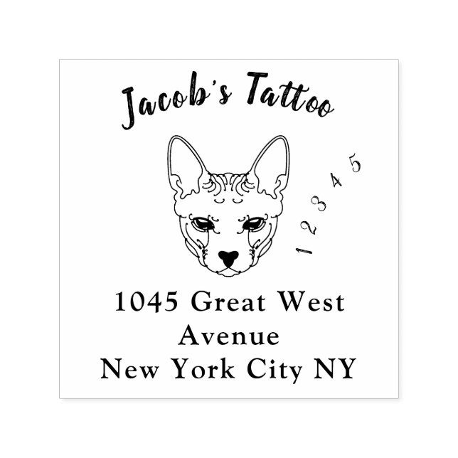 Saubere Schriftart Gummi Briefmarke Sehr sauber un Permastempel (Design)