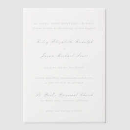 Saubere Schwarz-Weiß-Elegante Hochzeit