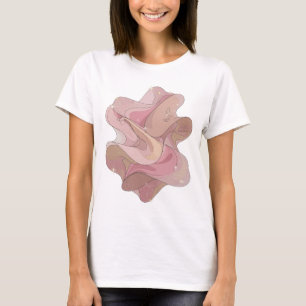 Saubere Silber ABSTRACT ART Mode Druck T-Shirt