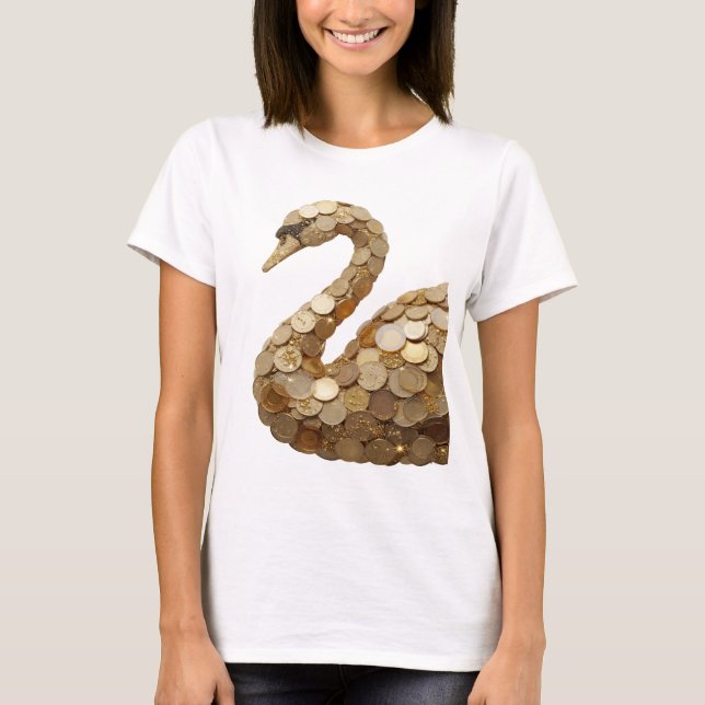 Saubere Silber ABSTRACT ART Statement Design v2 T-Shirt (Vorderseite)