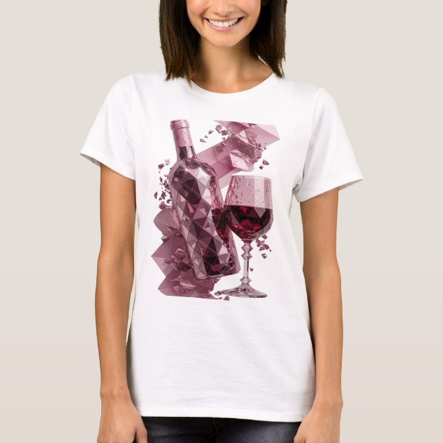 Saubere Silber ABSTRACT ART Statement Design v3 T-Shirt (Vorderseite)