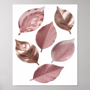 Saubere Silber-Blatt-Text-Design Poster