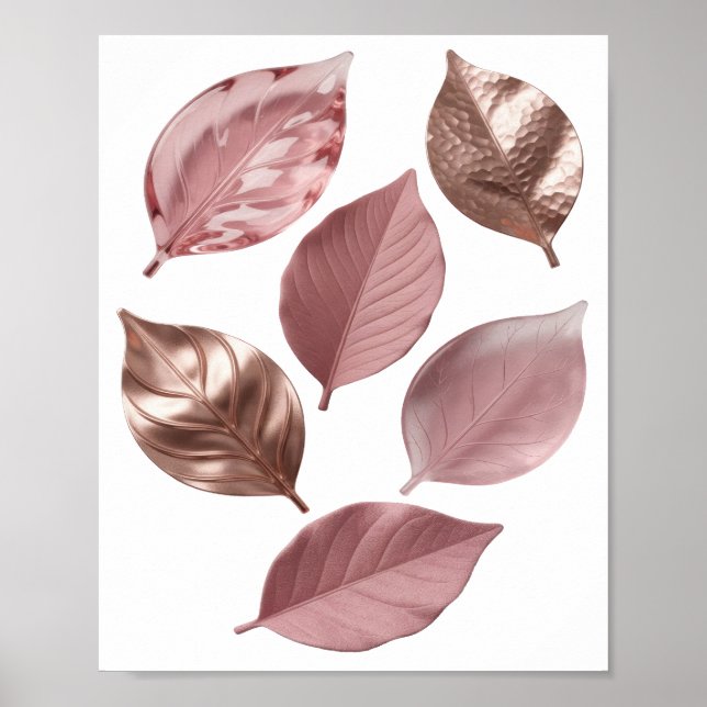 Saubere Silber-Blatt-Text-Design Poster (Vorne)