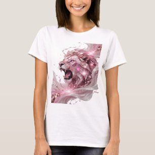 Saubere Silber-LÖWENKÖNIG Grafikdesign T-Shirt