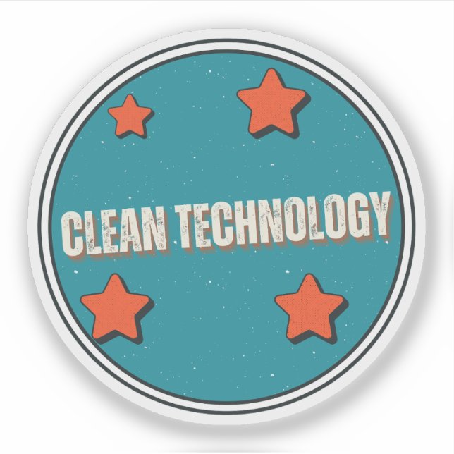 Saubere Technologie Aufkleber (Vorderseite)