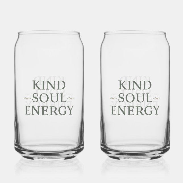 Saubere und einfache "Kind Soul Energy" Dosenglas (Vorderseite)