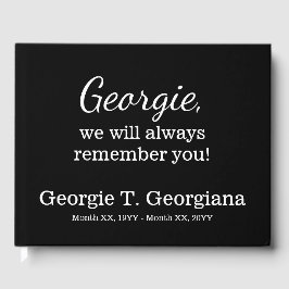 Saubere und elegante Beerdigung/Memorial Gästebuch