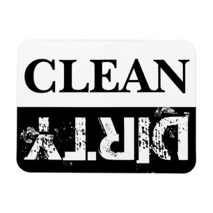 Saubere und geschmackvolle Geschirrspüler Magnet