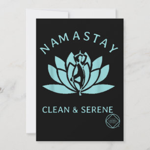 Saubere und serene Yoga Narcotics Anonym Einladung