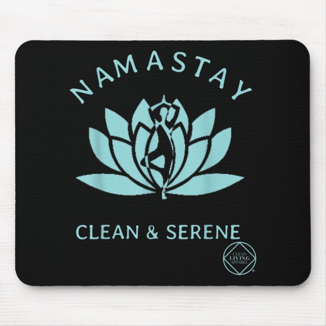 Saubere und serene Yoga Narcotics Anonym Mousepad (Vorne)