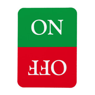 Saubere Wäsche, ON OFF, Geschirrspüler, grün rot Magnet