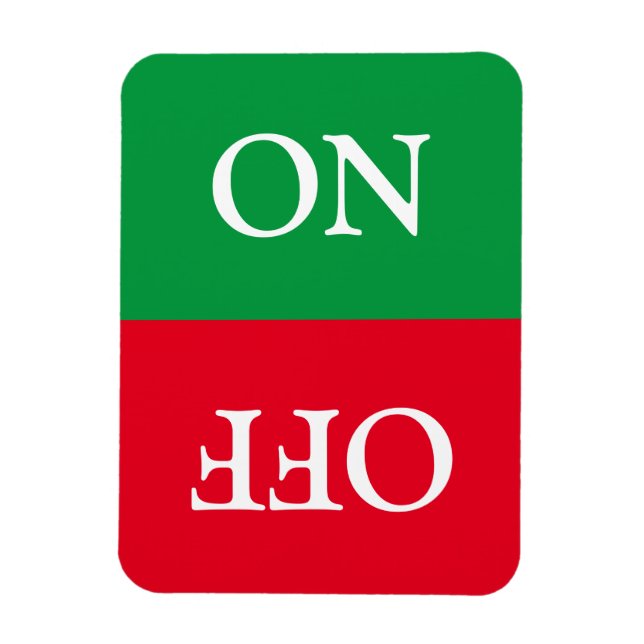 Saubere Wäsche, ON OFF, Geschirrspüler, grün rot Magnet (Vertikal)