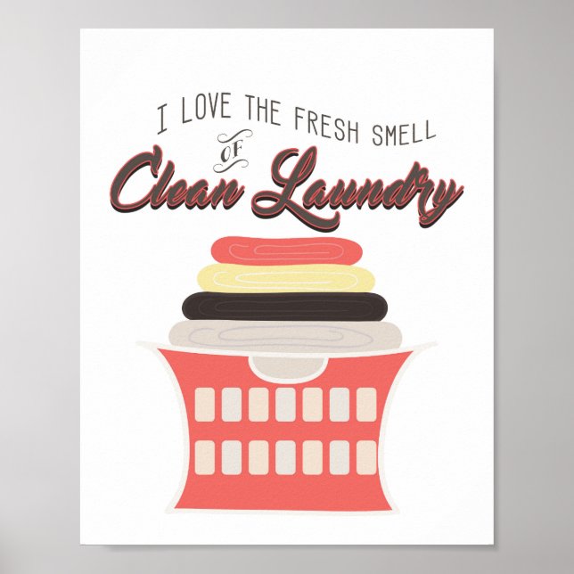 Saubere Wäscherei Kunstdrucken - Wäscherei Kunst,  Poster (Vorne)