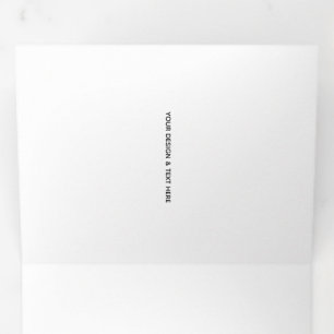 Saubere weiße minimalistische Anteilnahme für Haus Dreifach Gefaltete Karte