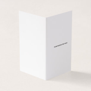 Saubere weiße minimalistische Dankeskkarte für Kra