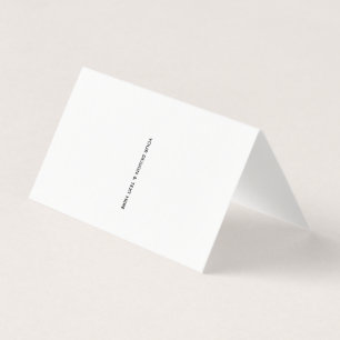 Saubere weiße minimalistische Dankeskkarte für Kra