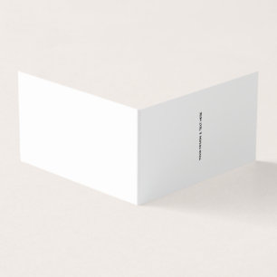 Saubere weiße minimalistische Dankeskkarte für Kra