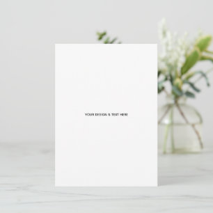 Saubere weiße minimalistische Dankeskkarte für Kra