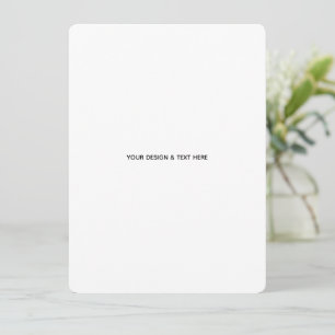 Saubere weiße minimalistische Dankeskkarte für Kra