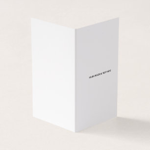 Saubere Weiße Minimalistische Geschäft Dankeskarte