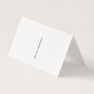 Saubere Weiße Minimalistische Geschäft Dankeskarte