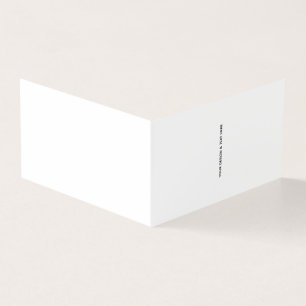 Saubere Weiße Minimalistische Geschäft Dankeskarte