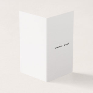 Saubere Weiße Minimalistische Geschäft-Dankeskarte