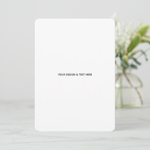 Saubere Weiße Minimalistische Geschäft Dankeskarte