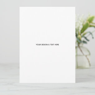 Saubere Weiße Minimalistische Geschäft Dankeskarte