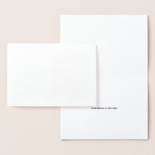 Saubere Weiße Minimalistische Geschäft Dankeskarte Folienkarte