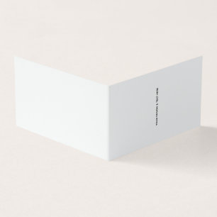 Saubere Weiße Minimalistische Geschäft-Dankeskkart