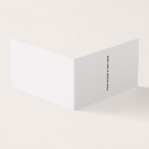 Saubere Weiße Minimalistische Lehrer-Dankeskarten