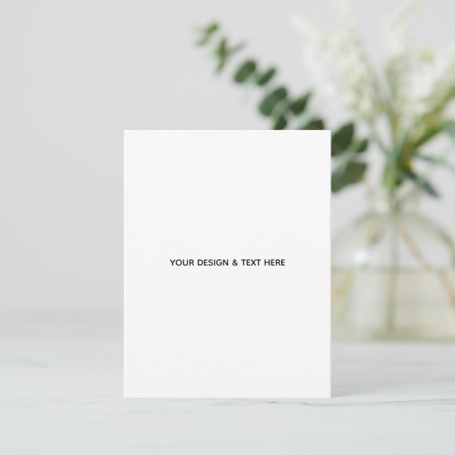Saubere Weiße Minimalistische Mutter Dank Karte (Stehend Vorderseite)
