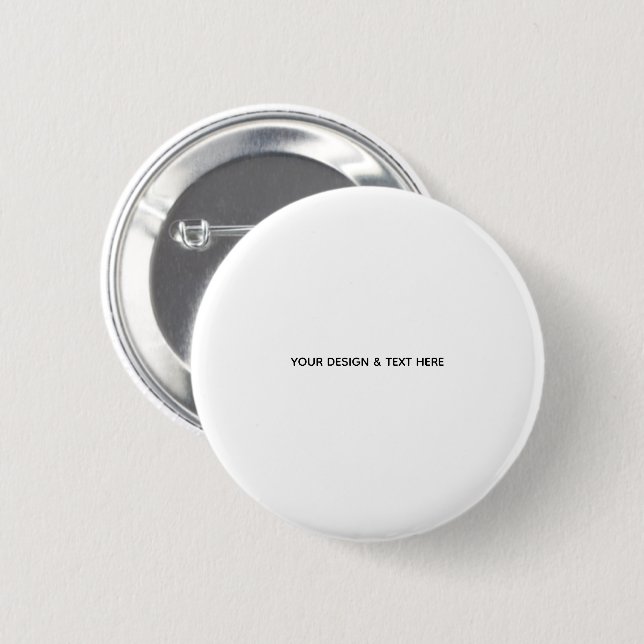 Saubere Weiße Minimalistische Mutter Dank Karte Button (Vorne & Hinten)