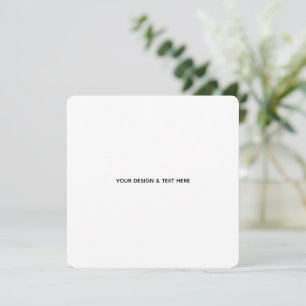 Saubere Weiße Minimalistische Onkel-Würdigungskart Einladung