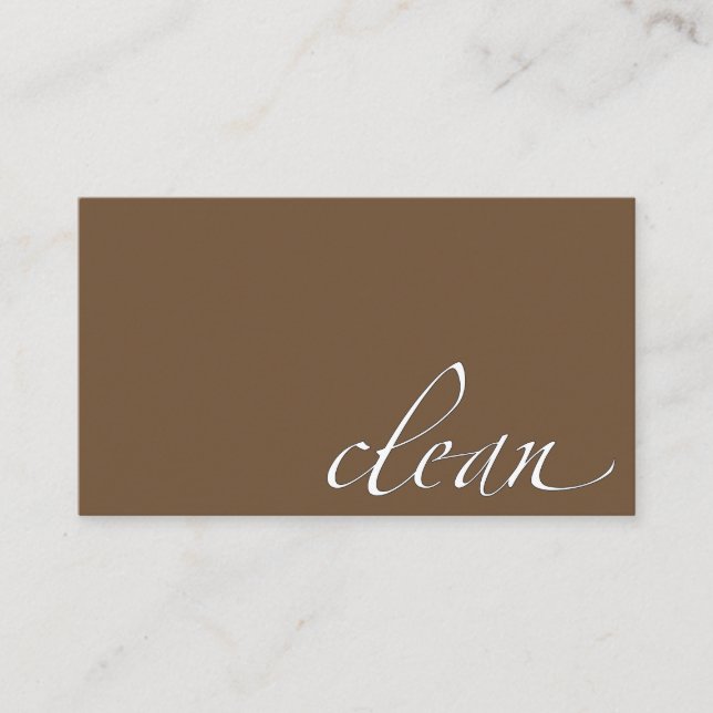 Sauberer Haus putzender Reiniger Visitenkarte (Vorderseite)