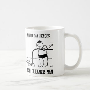Sauberer Mann Kaffeetasse