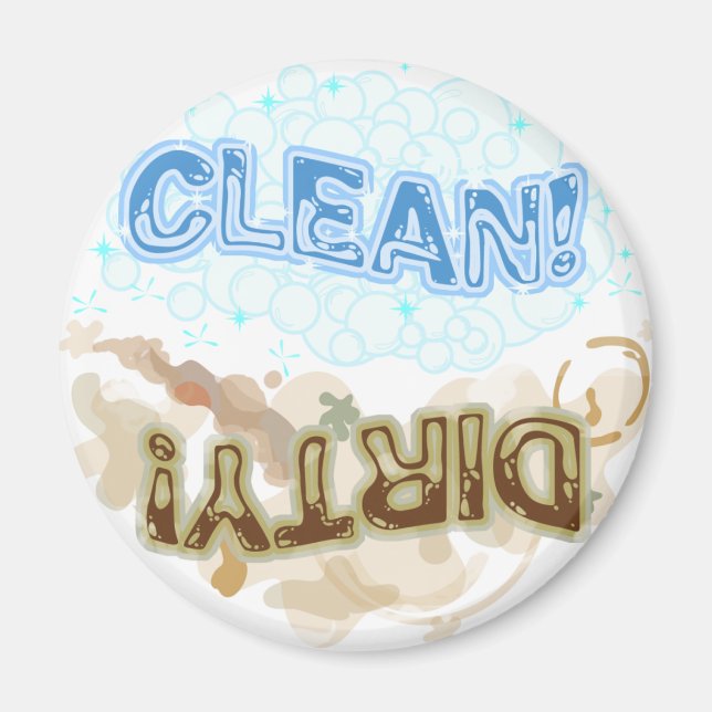 Sauberer und schmutziger Magnet (Vorne)