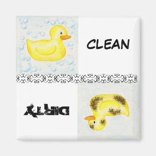 Sauberer und schmutziger magnet