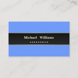 SAUBERES Blau ELEGANTER PROFESSIONELLER KLASSIKER Visitenkarte