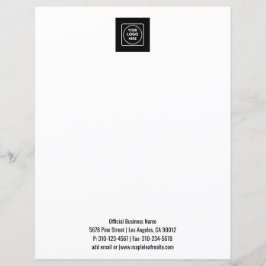 Sauberes einfaches Logo-Text Professionelles Brief