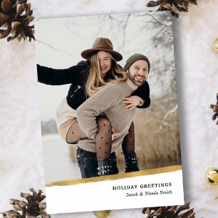 Sauberes elegantes Foto aus Goldschmisten Dreifach Gefaltete Karte