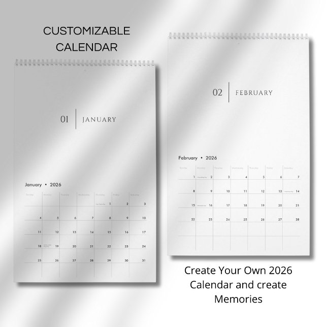 Sauberes Elegantes Layout Kalender (Von Creator hochgeladen)