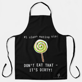 Sauberes Essen, Dirty Lollipop Black Schürze