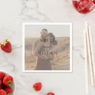 Sauberes Foto Moderne Hochzeit Serviette