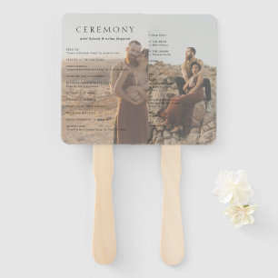 Sauberes Foto Modernes Hochzeitsprogramm Fächer