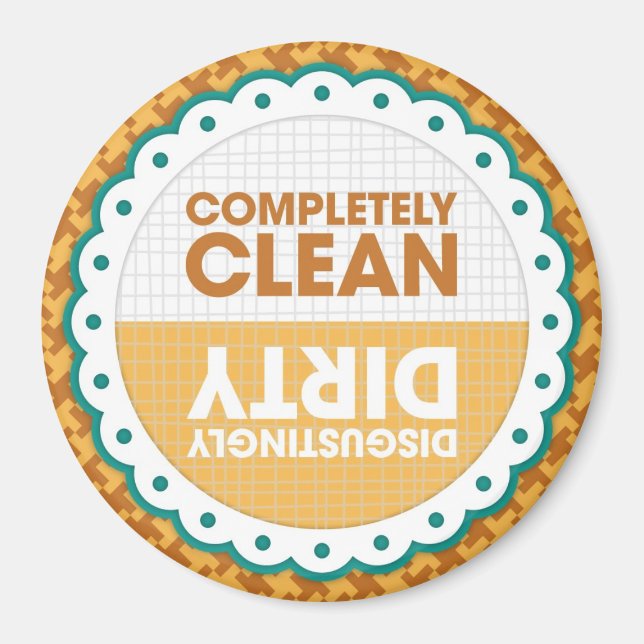 Sauberes Geschirrspüler Magnet (Vorne)