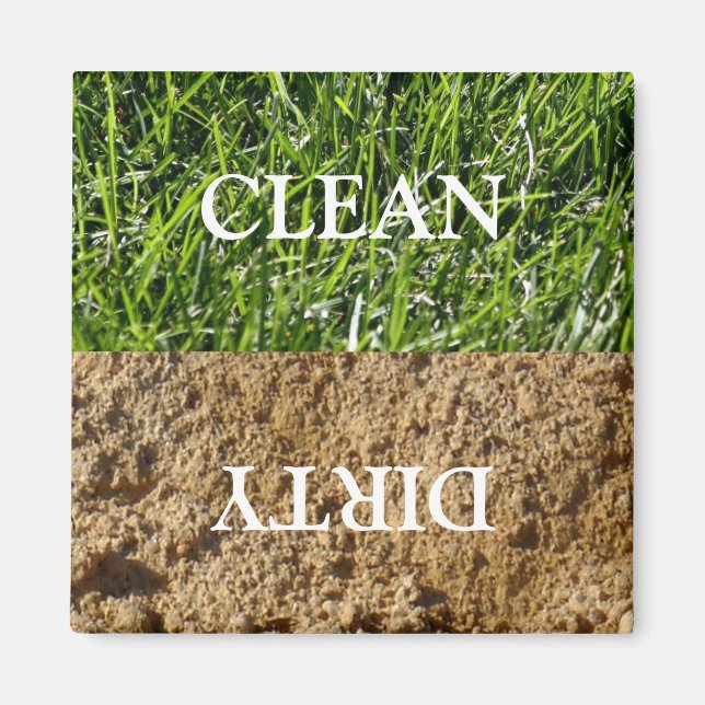 Sauberes Geschirrspüler Magnet (Vorne)