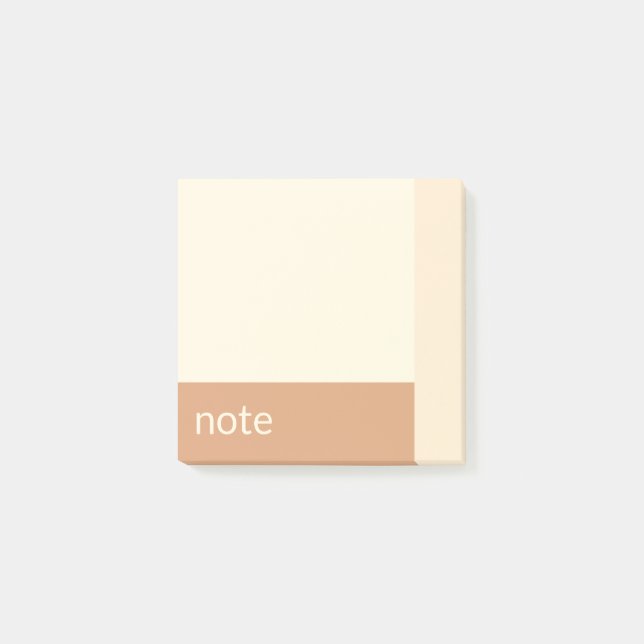 Sauberes Girl Tan und Creme individuell anpassbar Post-it Klebezettel (Vorderseite)